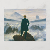 Wanderer above the Sea of Fog by Caspar Friedrich Briefkaart (Voorkant)
