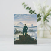 Wanderer above the Sea of Fog by Caspar Friedrich Briefkaart (Staand voorkant)