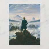 Wanderer above the Sea of Fog by Caspar Friedrich Briefkaart (Voorkant)