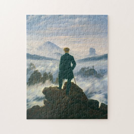 Wanderer above the Sea of Fog by Caspar Friedrich Legpuzzel (Verticaal)