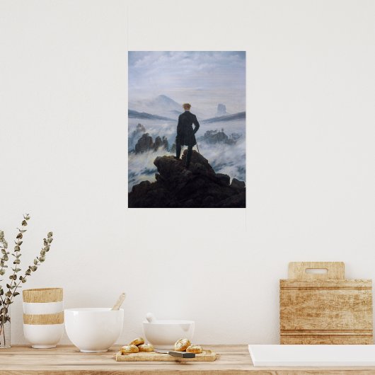 Wanderer Above the Sea of Fog – Friedrich Poster (Keuken)
