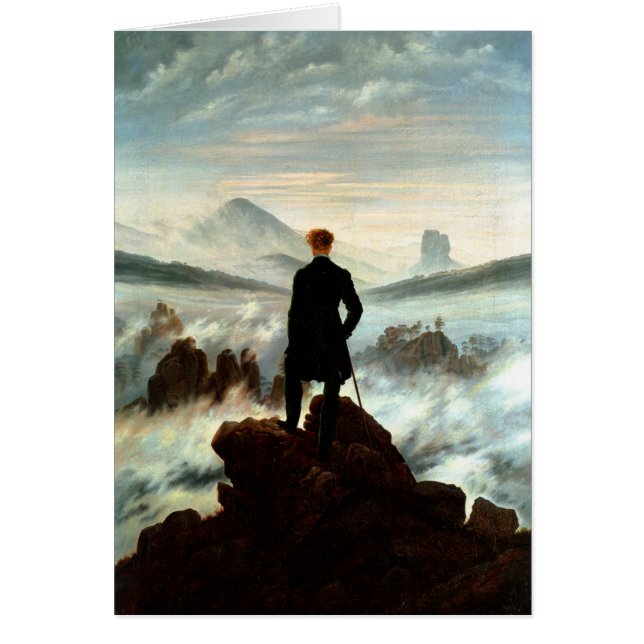 Wanderer Boven het Zee Fog, Caspar Friedrich (Voorkant)