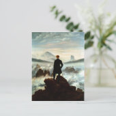 Wanderer Boven het Zee Fog, Caspar Friedrich Briefkaart (Staand voorkant)