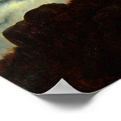 Wanderer Boven het Zee Fog, Caspar Friedrich Poster (Hoek)