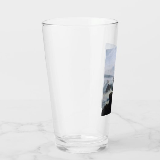 Wanderer Boven het Zee Fog (door C.D. Friedrich) Glas (Rechts)