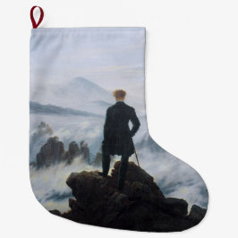 Wanderer Boven het Zee Fog (door C.D. Friedrich) Grote Kerstsok