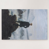 Wanderer Boven het Zee Fog (door C.D. Friedrich) Legpuzzel (Horizontaal)