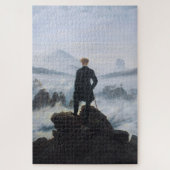 Wanderer Boven het Zee Fog (door C.D. Friedrich) Legpuzzel (Verticaal)
