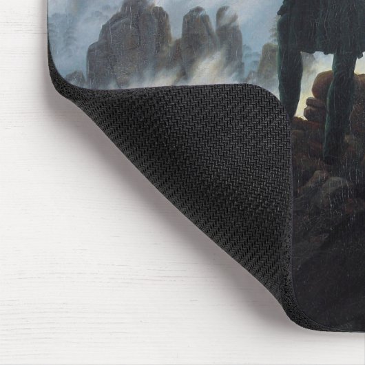 Wanderer Boven het Zee Fog (door C.D. Friedrich) Muismat (Hoek)