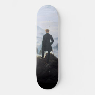 Wanderer Boven het Zee Fog (door C.D. Friedrich) Persoonlijk Skateboard