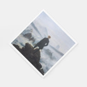 Wanderer Boven het Zee Fog (door C.D. Friedrich) Servet (Hoek)