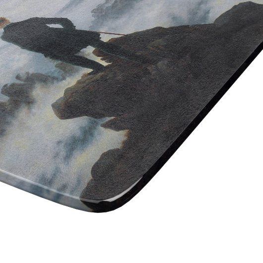 Wanderer Boven het Zee Fog (door C.D. Friedrich) Snijplank (Hoek)