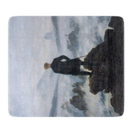 Wanderer Boven het Zee Fog (door C.D. Friedrich) Snijplank
