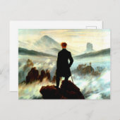 Wanderer boven het Zee Fog door Caspar David Frie Briefkaart (Voorkant / Achterkant)