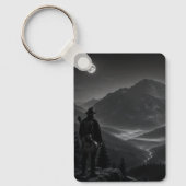 Wanderer Collection WO08 – Berg onder maanlicht Sleutelhanger (Voorkant)