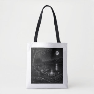 Wanderer Collection WO09 – Kampeerplaats in het ma Tote Bag