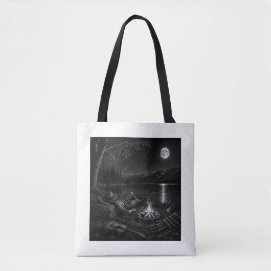 Wanderer Collection WO09 – Kampeerplaats in het ma Tote Bag (Voorkant)