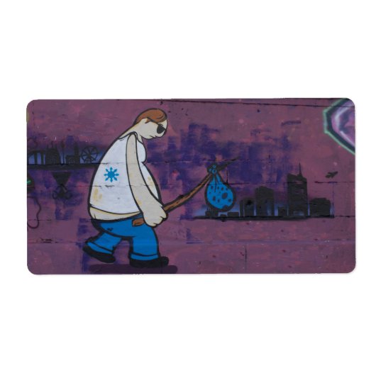 Wanderer Graffiti Etiket (Voorkant)