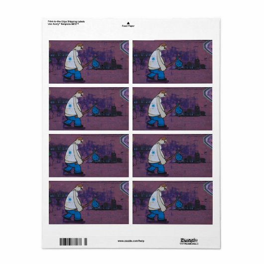 Wanderer Graffiti Etiket (Full Sheet)