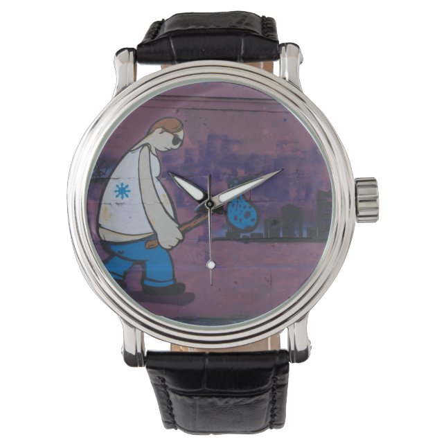 Wanderer Graffiti Horloge (Voorkant)