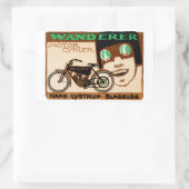Wanderer Motorcycle Poster 1910 Rechthoekige Sticker (Tas)