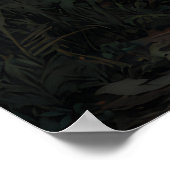 Wanderer Under Giant Crescent Moon Poster (Hoek)