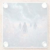 Wanderers in the Cosmic Mist Glazen Onderzetter (Achterkant)