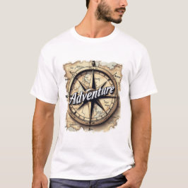 Wanderer's Map: Nieuwe Gebieden In Kaart Brengen T-shirt