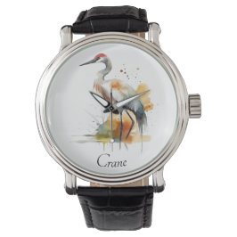 Wandering Crane, op maat Horloge