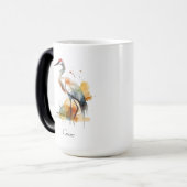Wandering Crane, op maat Magische Mok (Voorkant links)