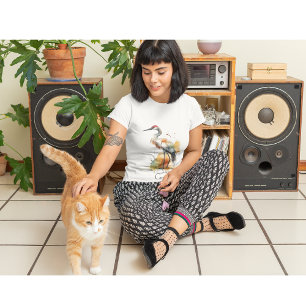 Wandering Crane, op maat T-shirt