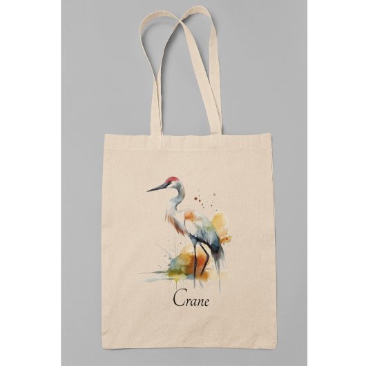 Wandering Crane, op maat Tote Bag