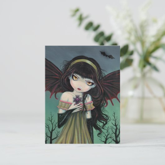 Wandering Gothic Vampire Briefkaart (Staand voorkant)