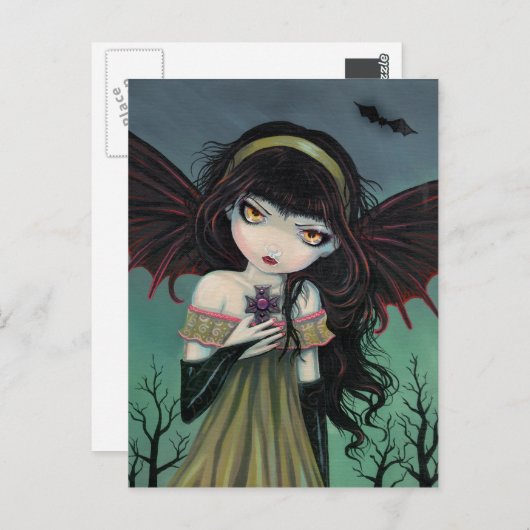 Wandering Gothic Vampire Briefkaart (Voorkant / Achterkant)