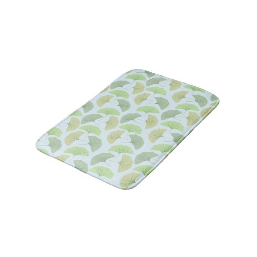 Wandering Green Ginkgo Bath Mat (Gekanteld)