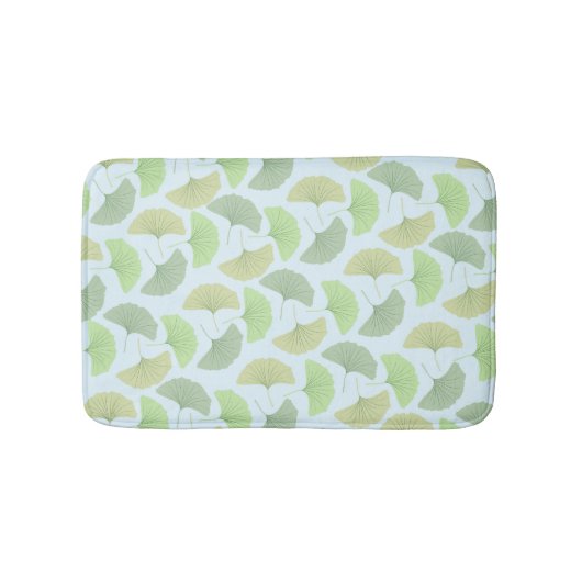 Wandering Green Ginkgo Bath Mat (Voorkant)