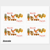Wandering Heks Jack O Lanterns Raven Hocus Pocus Rechthoekige Sticker (Vel)