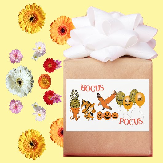 Wandering Heks Jack O Lanterns Raven Hocus Pocus Rechthoekige Sticker