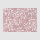 Wandering Leaves Elegant Blush Botanical Pattern Tissuepapier (Voorkant)