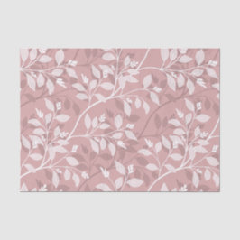 Wandering Leaves Elegant Blush Botanical Pattern Tissuepapier