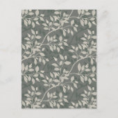 Wandering Leaves Elegant Earthy Botanical Briefkaart (Voorkant)