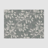 Wandering Leaves Elegant Earthy Botanical Pattern Tissuepapier (Voorkant)