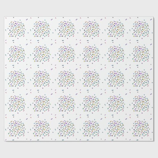 Wandering Mini Bugs en Mini Beasts Cadeaupapier (Vlak)