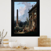 Wandering Minstrels door Hubert Robert Poster (Keuken)