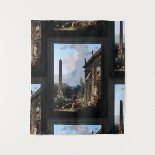 Wandering Minstrels door Hubert Robert Wandkleed (Voorkant)