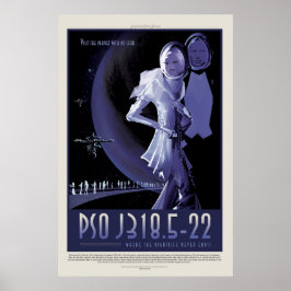 Wandering Planet vakantion advertentie ruimtetoeri Poster