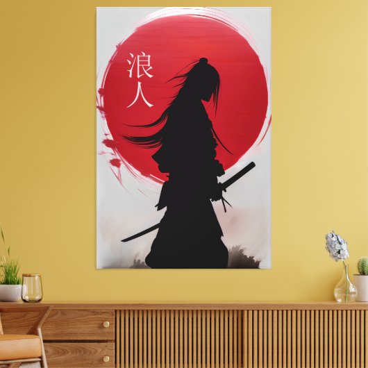 Wandering Ronin Samurai Canvas Afdruk (Insitu (Woonkamer))
