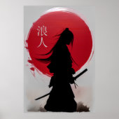 Wandering Ronin Samurai Poster (Voorkant)