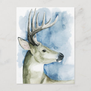 Wandering Stag - Waterverf Briefkaart