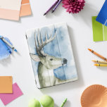 Wandering Stag - Waterverf iPad Pro Cover<br><div class="desc">Het zwerven van Stag II door Grace Popp. Met een mooie waterverf met een zachte blauwe achtergrond.</div>
